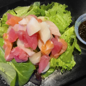 ayce sashimi salad